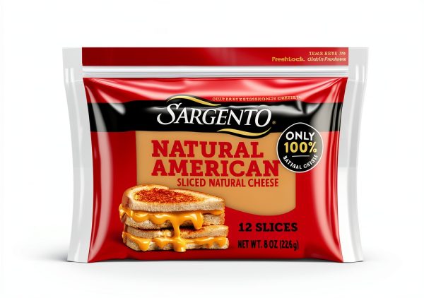 Sargento Natural American Cheese Slices 12 Count 8 oz-0