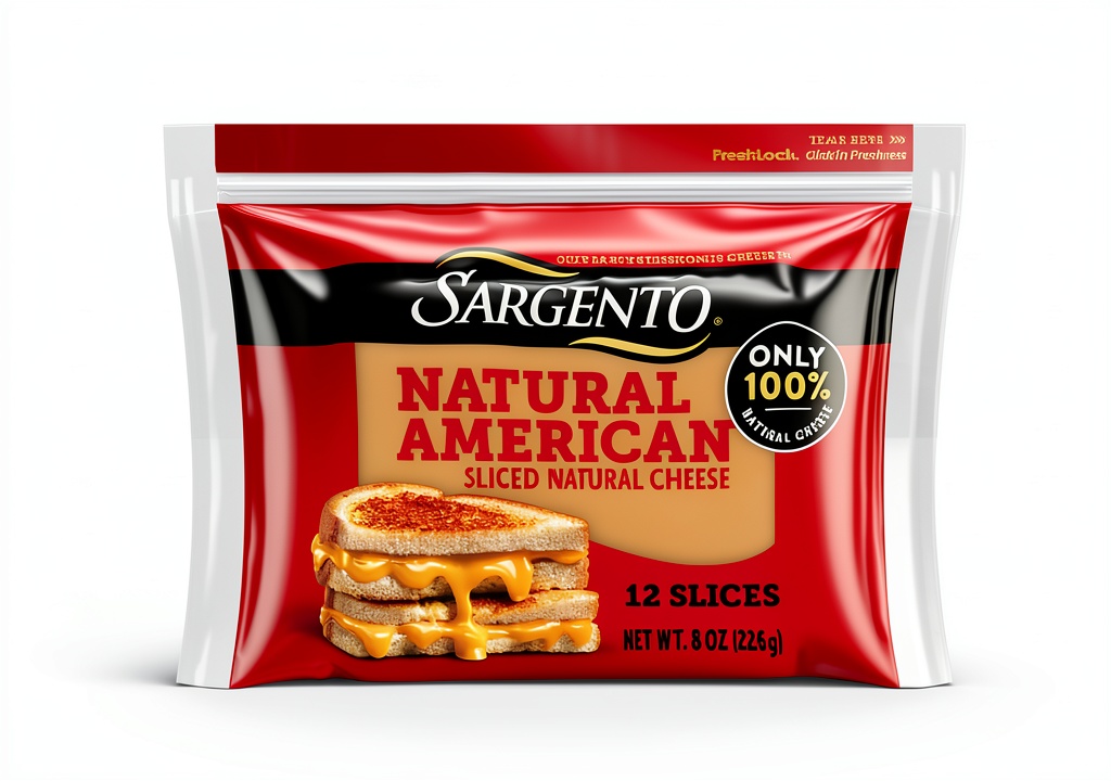Sargento Natural American Cheese Slices in FreshLock packaging