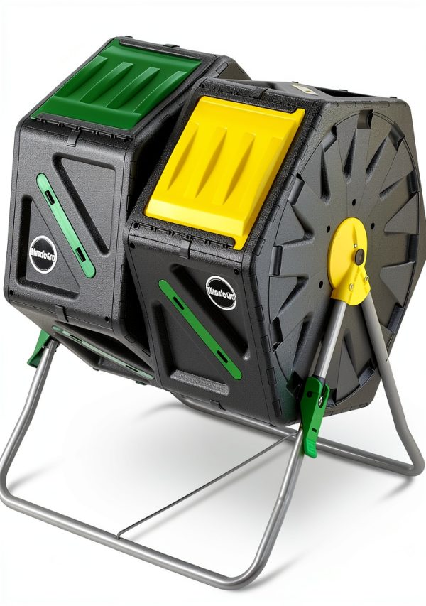 Miracle-Gro Compost Tumbler Dual Chamber Steel Garden Bin-0