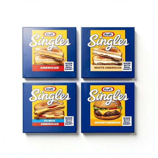 Kraft Singles American Cheese Slices Real Dairy Melty-8