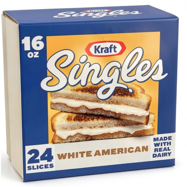 Kraft Singles White American Cheese Slices Melty Dairy-0