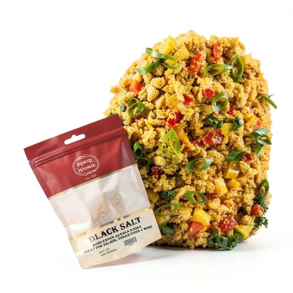 Spicy World Kala Namak Black Salt Vegan Egg Flavor Rock Salt-2