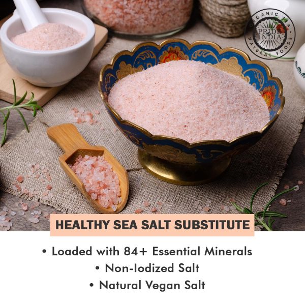 Pride Of India Himalayan Pink Salt Coarse Fine Medium Grind-4