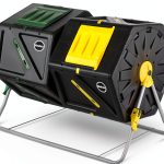 Miracle-Gro Dual Chamber Compost Tumbler Alloy Steel Black-0