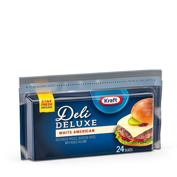 Kraft Deli Deluxe White American Cheese Slices Creamy-2