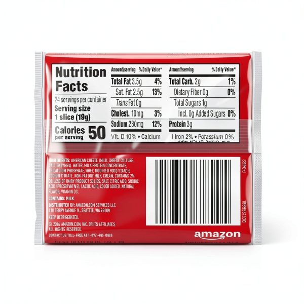 Amazon Saver American Cheese Slices 16 Ounce Pack-2