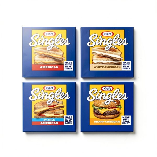 Kraft Singles White American Slices Melty Cheese-8