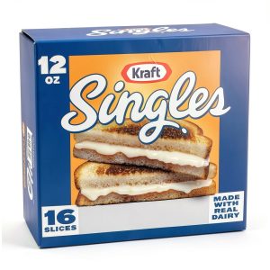 Kraft Singles White American Slices Melty Cheese-0
