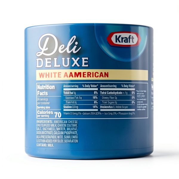 Kraft Deli Deluxe White American Cheese Slices Creamy-1