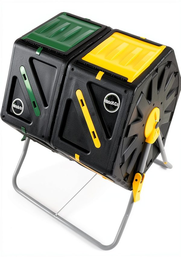 Miracle-Gro Compost Tumbler Dual Chamber Steel Garden Bin-3