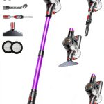 Cordless Vacuum Cleaner, 550W/45Kpa/60Mins Stick Vacuum, Anti-Tangle Vacuum Cleaners for Home with Self-Standing, LDE Display, 8-in-1 Wireless Vacuum for Carpet Pet Hair Hardfloor-0