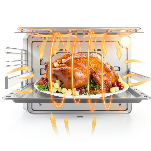 24 Inch Wall Oven by TOPWISH, Stainless Steel Electric Single Wall-2