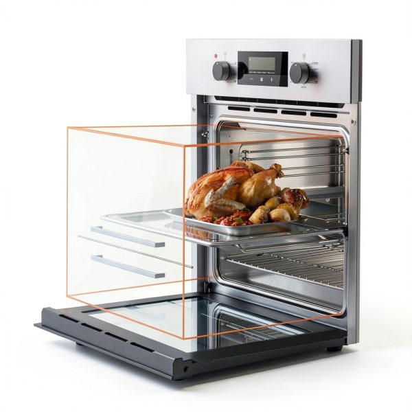 24 Inch Wall Oven by TOPWISH, Stainless Steel Electric Single Wall-5