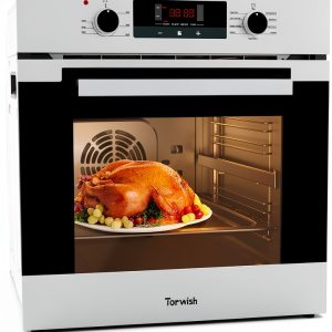 24 Inch Wall Oven by TOPWISH, Stainless Steel Electric Single Wall-0