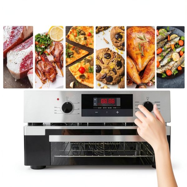 24 Inch Wall Oven by TOPWISH, Stainless Steel Electric Single Wall-1